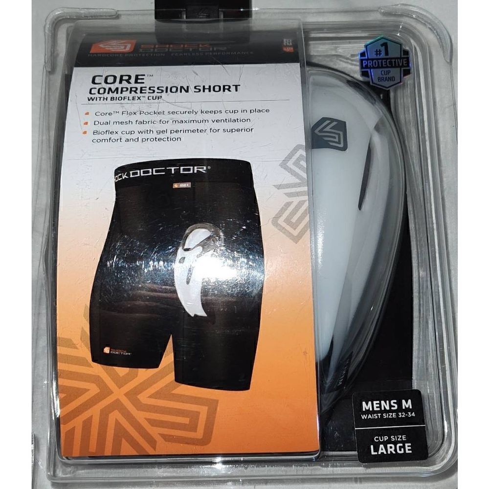CUP ONLY! Shock Doctor Men's Core Bio-Flex Cup Large